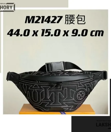 Louis Vuitton 1:1 Mirror Replica Discovery Bumbag PM Monogram Eclipse 44CM/17.3IN Louis Vuitton Replica Bumbag