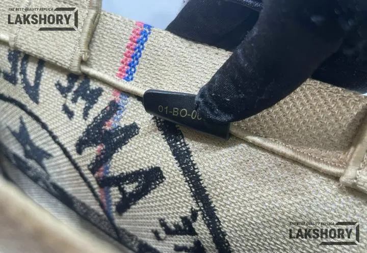 Dior 1:1 Mirror Replica Jute Embroidered Medium Book Tote Black Beige Christian Dior Replica Book Totes Dior 1:1 Mirror Replica Jute Embroidered Medium Book Tote Black Beige Christian Dior Replica Book Totes