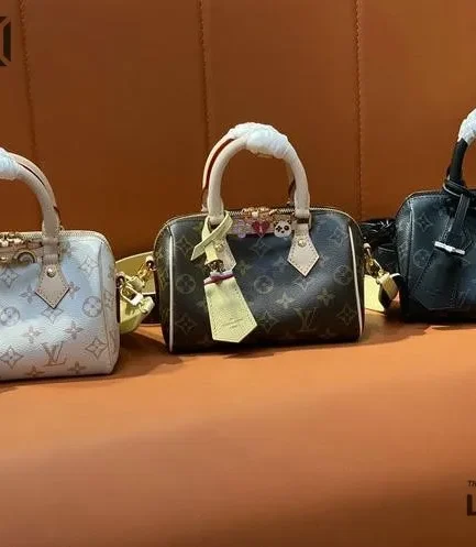 Louis Vuitton 1:1 Mirror Replica Speedy Bandoulière 18 Canvas Calfskin 18CM/7.1IN Louis Vuitton Replica Speedy