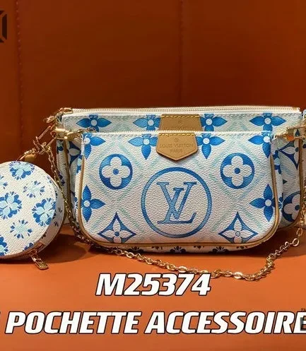 Louis Vuitton 1:1 Mirror Replica Multi Pochette Accessoires Monogram Canvas 24CM/9.4IN Louis Vuitton Replica Pochette Accessories