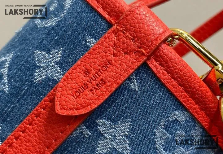 Louis Vuitton 1:1 Mirror Replica LV x TM Neverfull Inside Out BB Monogram Denim 26.5CM/10.4IN Louis Vuitton Replica Neverfull Louis Vuitton 1:1 Mirror Replica LV x TM Neverfull Inside Out BB Monogram Denim 26.5CM/10.4IN Louis Vuitton Replica Neverfull