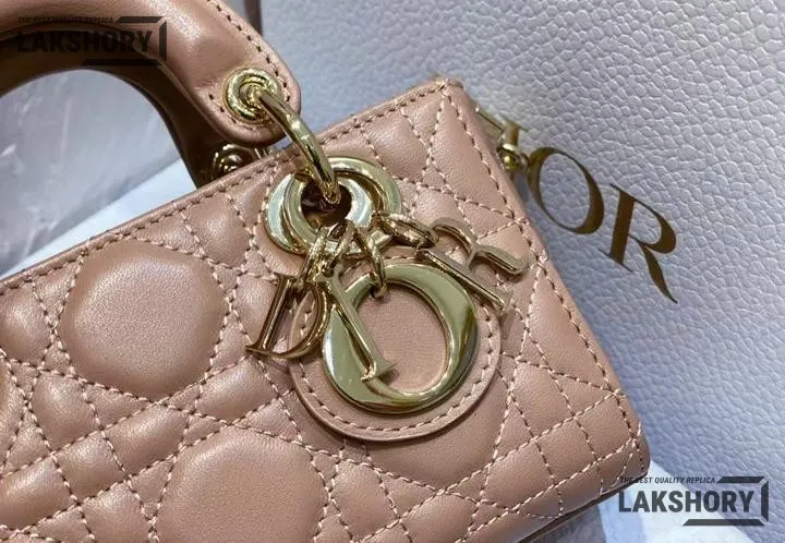 Dior 1:1 Mirror Replica Lambskin Lady D-Joy Micro Cannage 16CM/6.3IN Christian Dior Replica Lady Dior 1:1 Mirror Replica Lambskin Lady D-Joy Micro Cannage 16CM/6.3IN Christian Dior Replica Lady