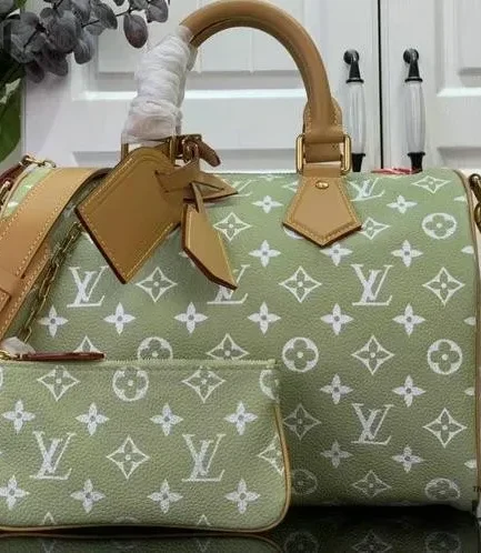 Louis Vuitton 1:1 Mirror Replica Speedy P9 Bandoulire 30 Frozen Lime Monogram 32CM/12.6IN Louis Vuitton Replica Speedy