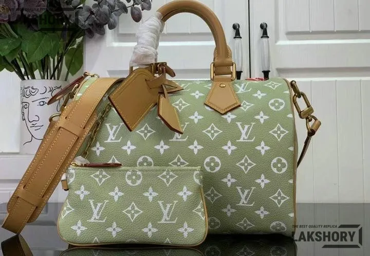 Louis Vuitton 1:1 Mirror Replica Speedy P9 Bandoulire 30 Frozen Lime Monogram 32CM/12.6IN Louis Vuitton Replica Speedy Louis Vuitton 1:1 Mirror Replica Speedy P9 Bandoulire 30 Frozen Lime Monogram 32CM/12.6IN Louis Vuitton Replica Speedy
