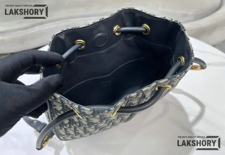 Dior 1:1 Mirror Replica Oblique Nolita Bag Blue & Beige Canvas Christian Dior Other Styles Dior 1:1 Mirror Replica Oblique Nolita Bag Blue & Beige Canvas Christian Dior Other Styles