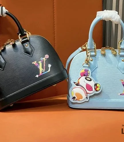 Louis Vuitton 1:1 Mirror Replica LV x TM Alma BB Epi Leder 23.5CM/9.3IN Louis Vuitton Replica Alma