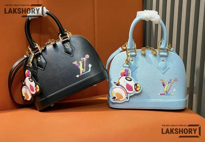 Louis Vuitton 1:1 Mirror Replica LV x TM Alma BB Epi Leder 23.5CM/9.3IN Louis Vuitton Replica Alma Louis Vuitton 1:1 Mirror Replica LV x TM Alma BB Epi Leder 23.5CM/9.3IN Louis Vuitton Replica Alma