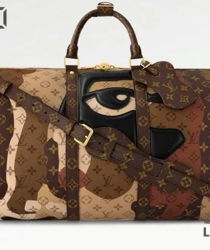 Louis Vuitton 1:1 Mirror Replica Monogram Keepall Bandouliere 55 Multicolor 55CM/21.7IN Louis Vuitton Replica Keepall