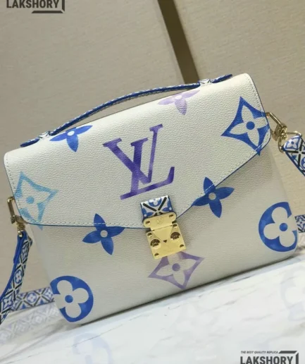 Louis Vuitton 1:1 Mirror Replica Pochette Metis By The Pool Monogram Watercolor Giant MM 25CM/9.8IN Louis Vuitton Replica Pochette Metis