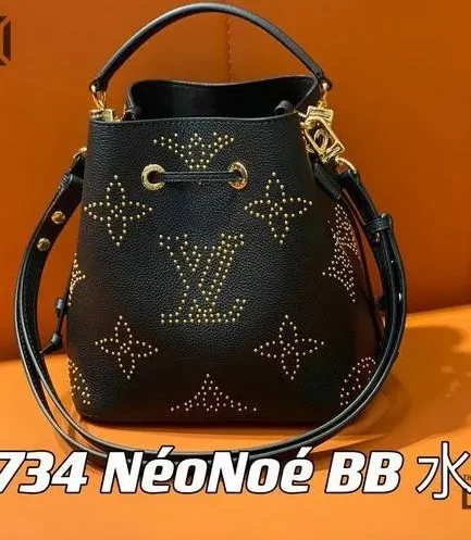Louis Vuitton 1:1 Mirror Replica Empreinte Giant Studded Neonoe BB Black 20CM/7.9IN Louis Vuitton Replica Neo