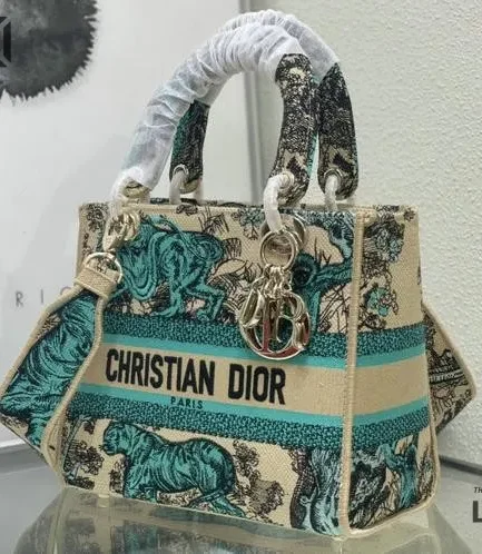 Dior 1:1 Mirror Replica Lady D-Lite Medium 2way Bag 24CM/9.4IN Christian Dior Replica Lady
