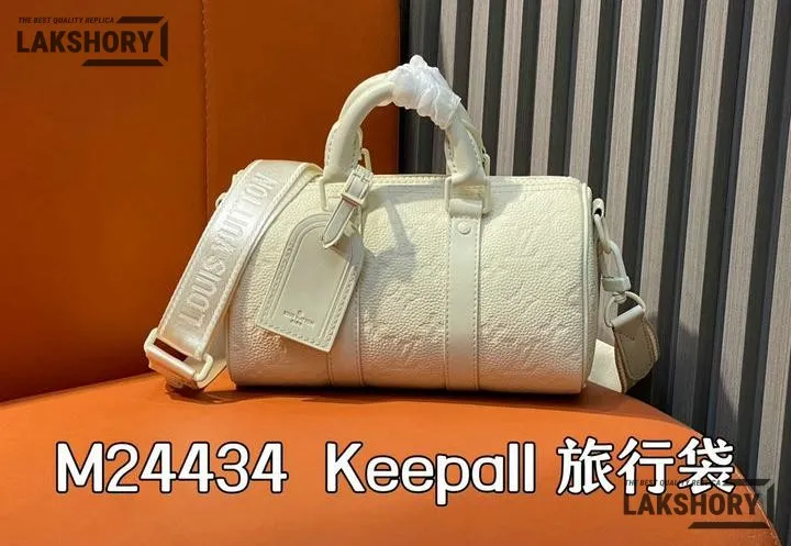 Louis Vuitton 1:1 Mirror Replica Keepall Bandoulire 25 Taurillon Monogram Ceam 25CM/9.8IN Louis Vuitton Replica Keepall Louis Vuitton 1:1 Mirror Replica Keepall Bandoulire 25 Taurillon Monogram Ceam 25CM/9.8IN Louis Vuitton Replica Keepall