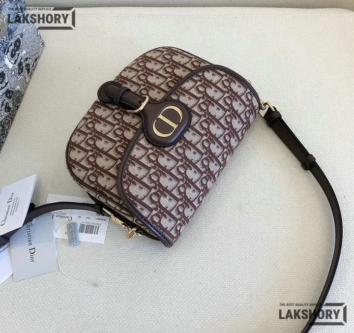Dior 1:1 Mirror Replica Medium Oblique Brown Bobby Flap 22CM/8.7IN Christian Dior Replica Bobby Dior 1:1 Mirror Replica Medium Oblique Brown Bobby Flap 22CM/8.7IN Christian Dior Replica Bobby