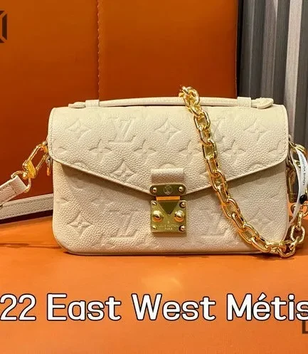 Louis Vuitton 1:1 Mirror Replica Pochette Metis East West Monogram Creme 21.5CM/8.5IN Louis Vuitton Replica Pochette Metis