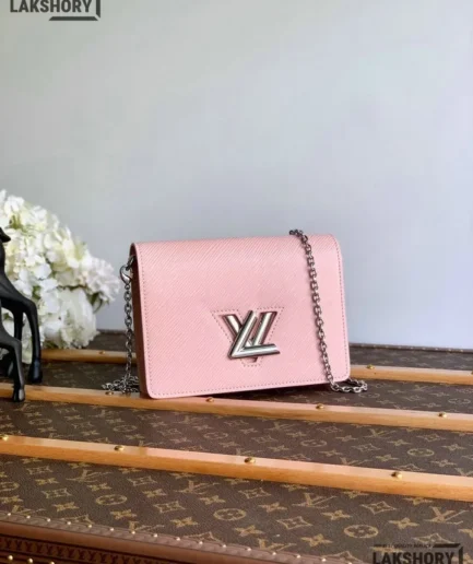 Louis Vuitton 1:1 Mirror Replica Epi Twist Belt Chain Wallet Ballerine 19CM/7.5IN Louis Vuitton Replica Twist