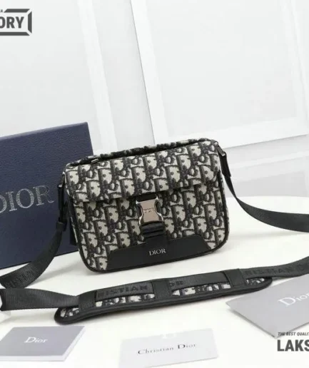 Dior 1:1 Mirror Replica Explorer Beige & Black Shoulder Pouch 20CM/7.9IN Christian Dior Other Styles