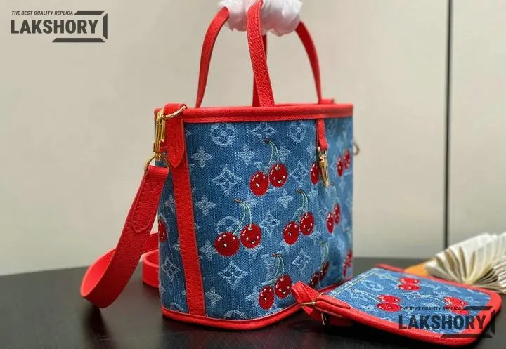 Louis Vuitton 1:1 Mirror Replica LV x TM Neverfull Inside Out BB Monogram Denim 26.5CM/10.4IN Louis Vuitton Replica Neverfull Louis Vuitton 1:1 Mirror Replica LV x TM Neverfull Inside Out BB Monogram Denim 26.5CM/10.4IN Louis Vuitton Replica Neverfull