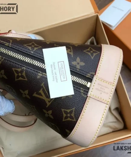 Louis Vuitton 1:1 Mirror Replica Ebene Monogram Alma PM Coated Canvas 32CM/12.6IN Louis Vuitton Replica Alma