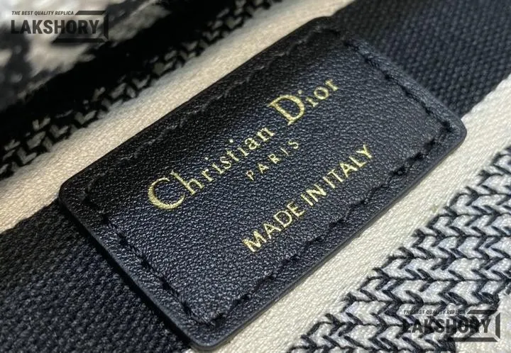 Dior 1:1 Mirror Replica Houndstooth Embroidered Mini Lady D-Lite 17CM/6.7IN Christian Dior Replica Lady Dior 1:1 Mirror Replica Houndstooth Embroidered Mini Lady D-Lite 17CM/6.7IN Christian Dior Replica Lady