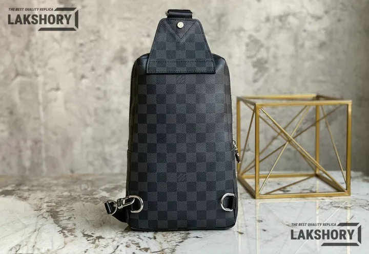 Louis Vuitton 1:1 Mirror Replica Avenue Slingbag Damier Graphite Canvas 31CM/12.2IN Louis Vuitton Replica Avenue Louis Vuitton 1:1 Mirror Replica Avenue Slingbag Damier Graphite Canvas 31CM/12.2IN Louis Vuitton Replica Avenue