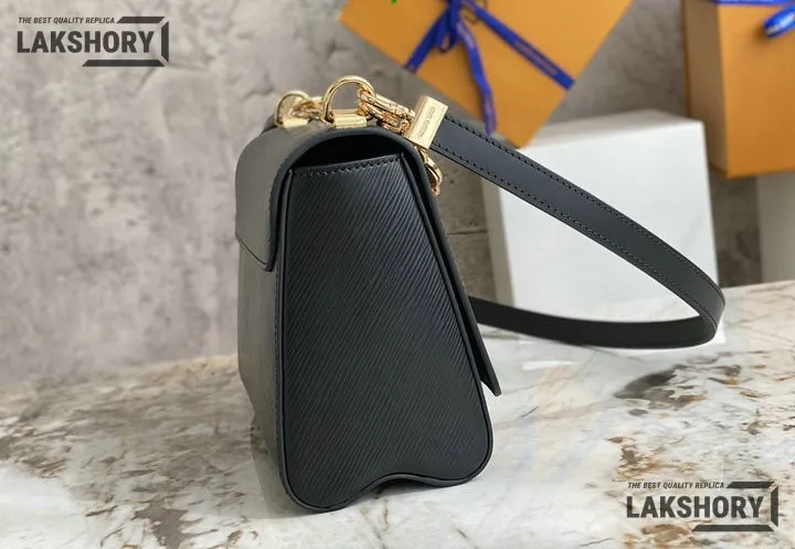 Louis Vuitton 1:1 Mirror Replica Twist MM Epi Leather Shoulder Bag 23CM/9.1IN Louis Vuitton Replica Twist Louis Vuitton 1:1 Mirror Replica Twist MM Epi Leather Shoulder Bag 23CM/9.1IN Louis Vuitton Replica Twist
