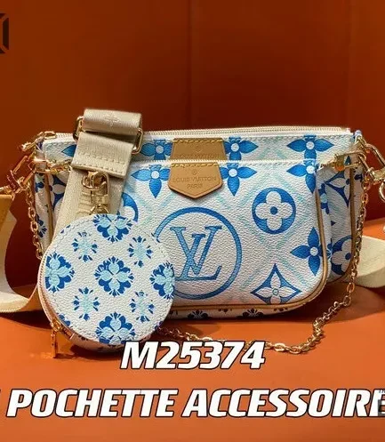 Louis Vuitton 1:1 Mirror Replica Multi Pochette Accessoires Monogram Canvas 24CM/9.4IN Louis Vuitton Replica Pochette Accessories