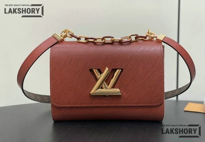 Louis Vuitton 1:1 Mirror Replica Twist MM Slim Epi Leather 23CM/9.1IN Louis Vuitton Replica Twist Louis Vuitton 1:1 Mirror Replica Twist MM Slim Epi Leather 23CM/9.1IN Louis Vuitton Replica Twist
