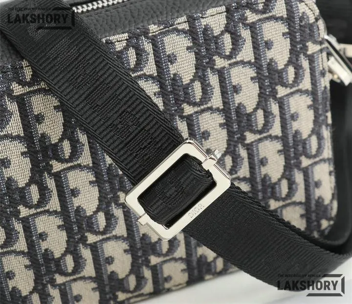 Dior 1:1 Mirror Replica Double Zip Canvas Crossbody Pouch 17CM/6.7IN Christian Dior Other Styles Dior 1:1 Mirror Replica Double Zip Canvas Crossbody Pouch 17CM/6.7IN Christian Dior Other Styles