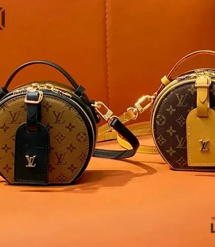 Louis Vuitton 1:1 Mirror Replica Mini Boite Chapeau Monogram Reverse Canvas 13CM/5.1IN Louis Vuitton Replica Boite Chapeau