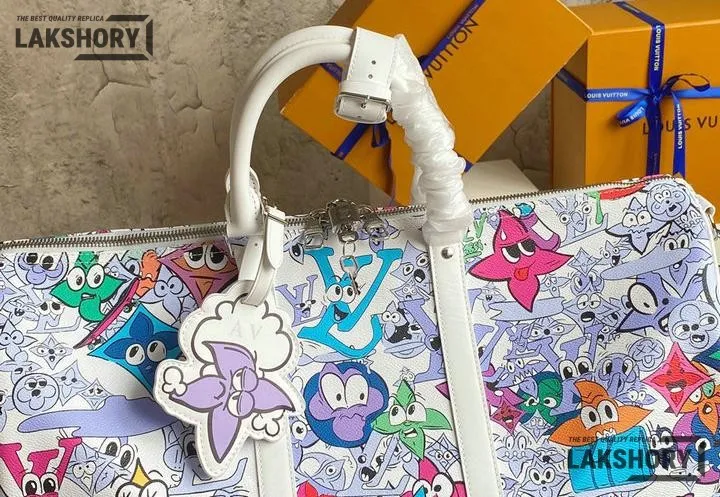 Louis Vuitton 1:1 Mirror Replica Monogram Comics Keepall Bandouliere 50 Multicolor 50CM/19.7IN Louis Vuitton Replica Keepall Louis Vuitton 1:1 Mirror Replica Monogram Comics Keepall Bandouliere 50 Multicolor 50CM/19.7IN Louis Vuitton Replica Keepall