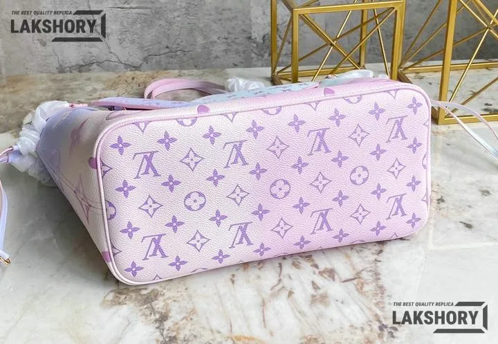 Louis Vuitton 1:1 Mirror Replica Neverfull MM Sunrise Pastel Giant Spring In The City 31CM/12.2IN Louis Vuitton Replica Neverfull Louis Vuitton 1:1 Mirror Replica Neverfull MM Sunrise Pastel Giant Spring In The City 31CM/12.2IN Louis Vuitton Replica Neverfull
