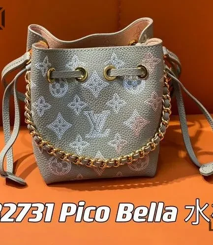 Louis Vuitton 1:1 Mirror Replica Pico Bella Mahina Leather 13CM/5.1IN Louis Vuitton Replica Neo