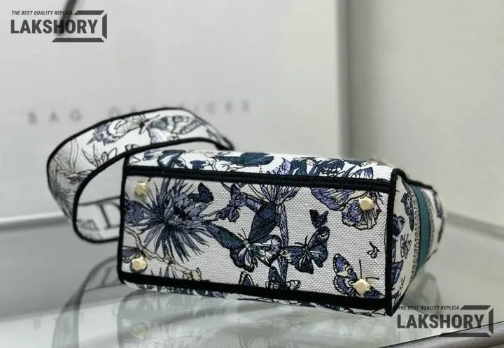 Dior 1:1 Mirror Replica Lady D-Lite Multicolor Toile de Jouy Mexico 24CM/9.4IN Christian Dior Replica Lady Dior 1:1 Mirror Replica Lady D-Lite Multicolor Toile de Jouy Mexico 24CM/9.4IN Christian Dior Replica Lady