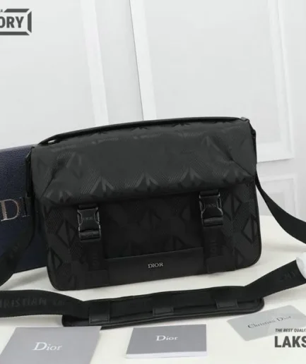Dior 1:1 Mirror Replica Explorer CD Diamond Black Messenger Bag 31CM/12.2IN Christian Dior Other Styles