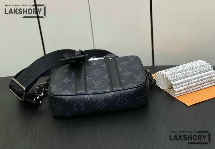 Louis Vuitton 1:1 Mirror Replica Nano Porte Documents Voyage Monogram Eclipse 20CM/7.9IN Louis Vuitton Replica Business Bags Louis Vuitton 1:1 Mirror Replica Nano Porte Documents Voyage Monogram Eclipse 20CM/7.9IN Louis Vuitton Replica Business Bags