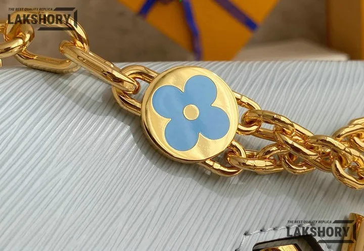 Louis Vuitton 1:1 Mirror Replica Twist MM Epi Leather Shoulder Bag 23CM/9.1IN Louis Vuitton Replica Twist Louis Vuitton 1:1 Mirror Replica Twist MM Epi Leather Shoulder Bag 23CM/9.1IN Louis Vuitton Replica Twist