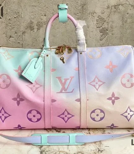 Louis Vuitton 1:1 Mirror Replica Giant Spring In The City Keepall 50 Sunrise Pastel 50CM/19.7IN Louis Vuitton Replica Keepall