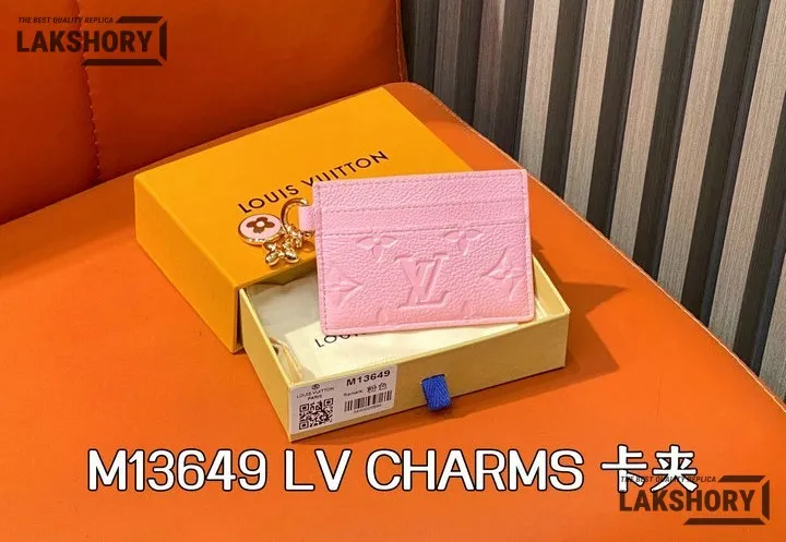 Louis Vuitton 1:1 Mirror Replica LV Charms Card Holder Monogram Empreinte 7CM/2.8IN Louis Vuitton Replica Wallets Louis Vuitton 1:1 Mirror Replica LV Charms Card Holder Monogram Empreinte 7CM/2.8IN Louis Vuitton Replica Wallets