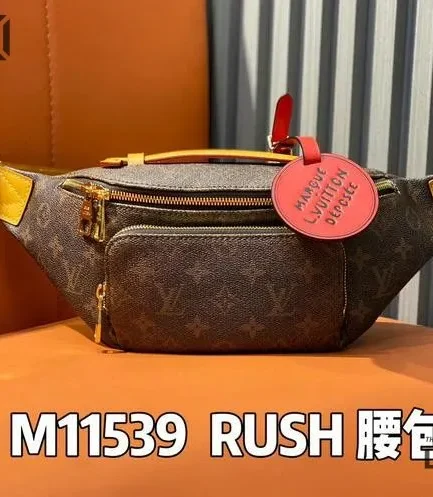 Louis Vuitton 1:1 Mirror Replica Rush Bumbag Monogram Dust Canvas 30CM/11.8IN Louis Vuitton Replica Bumbag