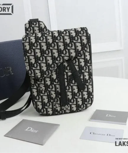 Dior 1:1 Mirror Replica Saddle Rectangular Crossbody Pouch Oblique Christian Dior Replica Saddles