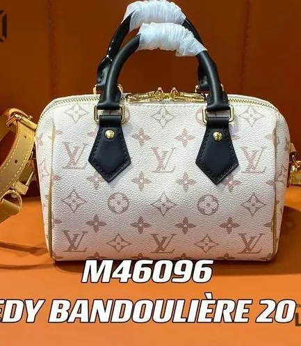 Louis Vuitton 1:1 Mirror Replica Speedy Bandouliere 20 Dune Canvas 20.5CM/8.1IN Louis Vuitton Replica Speedy