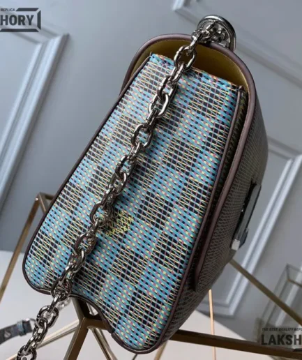 Louis Vuitton 1:1 Mirror Replica Calfskin Monogram LV Pop Twist MM Shoulder Bag 23CM/9.1IN Louis Vuitton Replica Twist