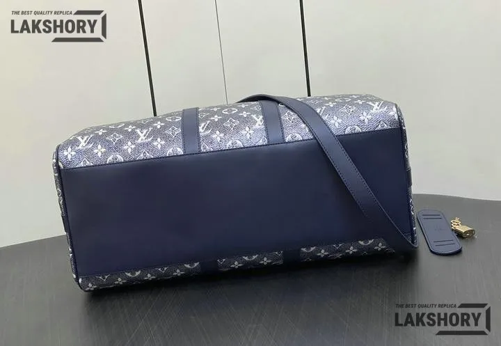 Louis Vuitton 1:1 Mirror Replica Keepall Bandoulire 45 Monogram Ink Blue 45CM/17.7IN Louis Vuitton Replica Keepall Louis Vuitton 1:1 Mirror Replica Keepall Bandoulire 45 Monogram Ink Blue 45CM/17.7IN Louis Vuitton Replica Keepall