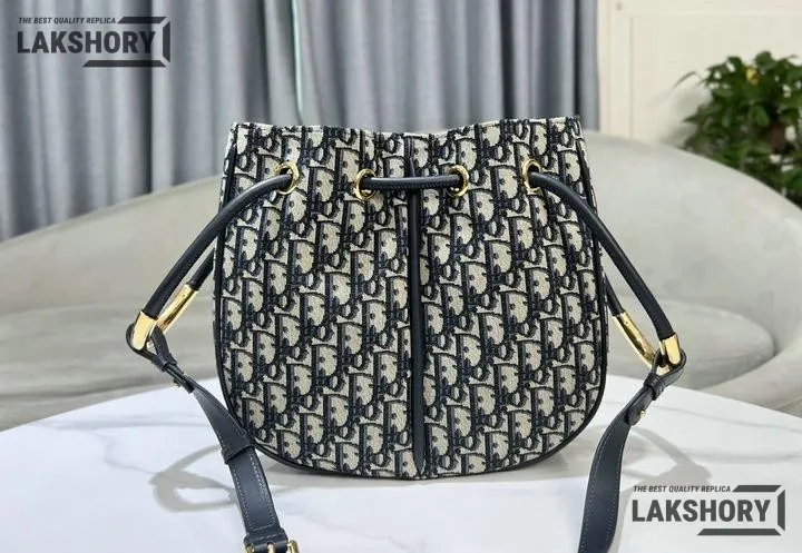 Dior 1:1 Mirror Replica Oblique Nolita Bag Blue & Beige Canvas Christian Dior Other Styles Dior 1:1 Mirror Replica Oblique Nolita Bag Blue & Beige Canvas Christian Dior Other Styles