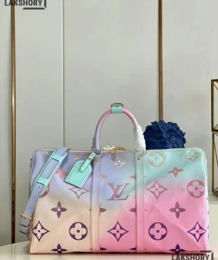 Louis Vuitton 1:1 Mirror Replica Giant Spring In The City Keepall 45 Sunrise Pastel 45CM/17.7IN Louis Vuitton Replica Keepall