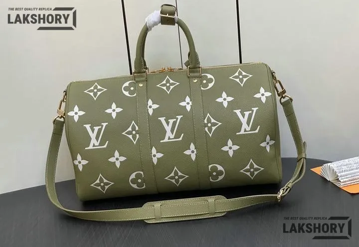 Louis Vuitton 1:1 Mirror Replica Giant Keepall Bandouliere 45 Monogram 45CM/17.7IN Louis Vuitton Replica Keepall Louis Vuitton 1:1 Mirror Replica Giant Keepall Bandouliere 45 Monogram 45CM/17.7IN Louis Vuitton Replica Keepall