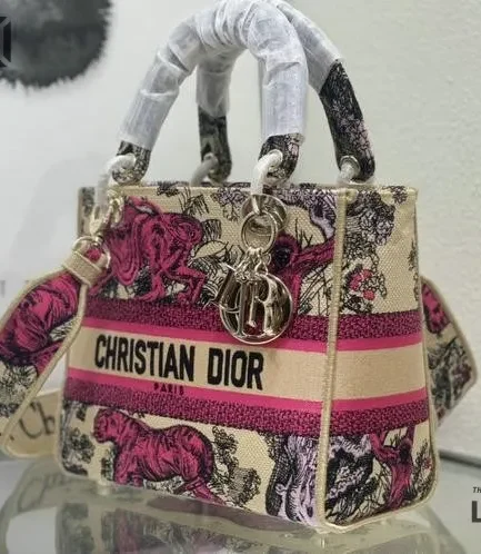 Dior 1:1 Mirror Replica Paris signature Dioriviera Lady D-Lite 24CM/9.4IN Christian Dior Replica Lady