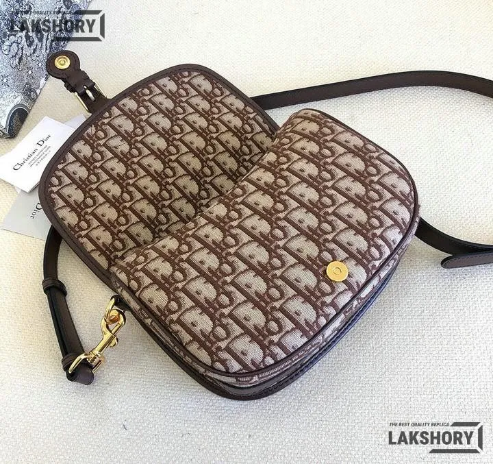 Dior 1:1 Mirror Replica Medium Oblique Brown Bobby Flap 22CM/8.7IN Christian Dior Replica Bobby Dior 1:1 Mirror Replica Medium Oblique Brown Bobby Flap 22CM/8.7IN Christian Dior Replica Bobby