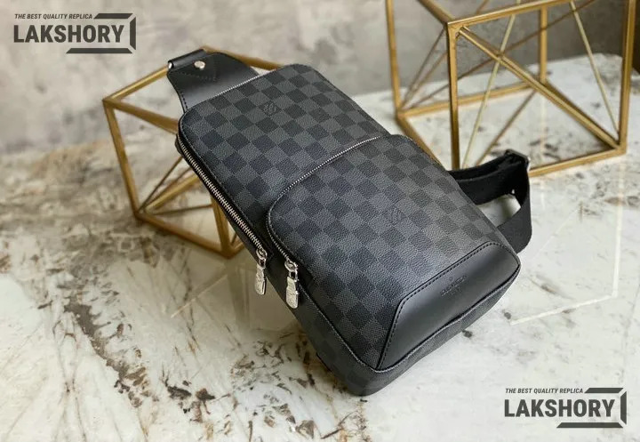 Louis Vuitton 1:1 Mirror Replica Avenue Slingbag Damier Graphite Canvas 31CM/12.2IN Louis Vuitton Replica Avenue Louis Vuitton 1:1 Mirror Replica Avenue Slingbag Damier Graphite Canvas 31CM/12.2IN Louis Vuitton Replica Avenue