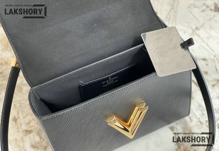 Louis Vuitton 1:1 Mirror Replica Twist MM Epi Leather Shoulder Bag 23CM/9.1IN Louis Vuitton Replica Twist Louis Vuitton 1:1 Mirror Replica Twist MM Epi Leather Shoulder Bag 23CM/9.1IN Louis Vuitton Replica Twist